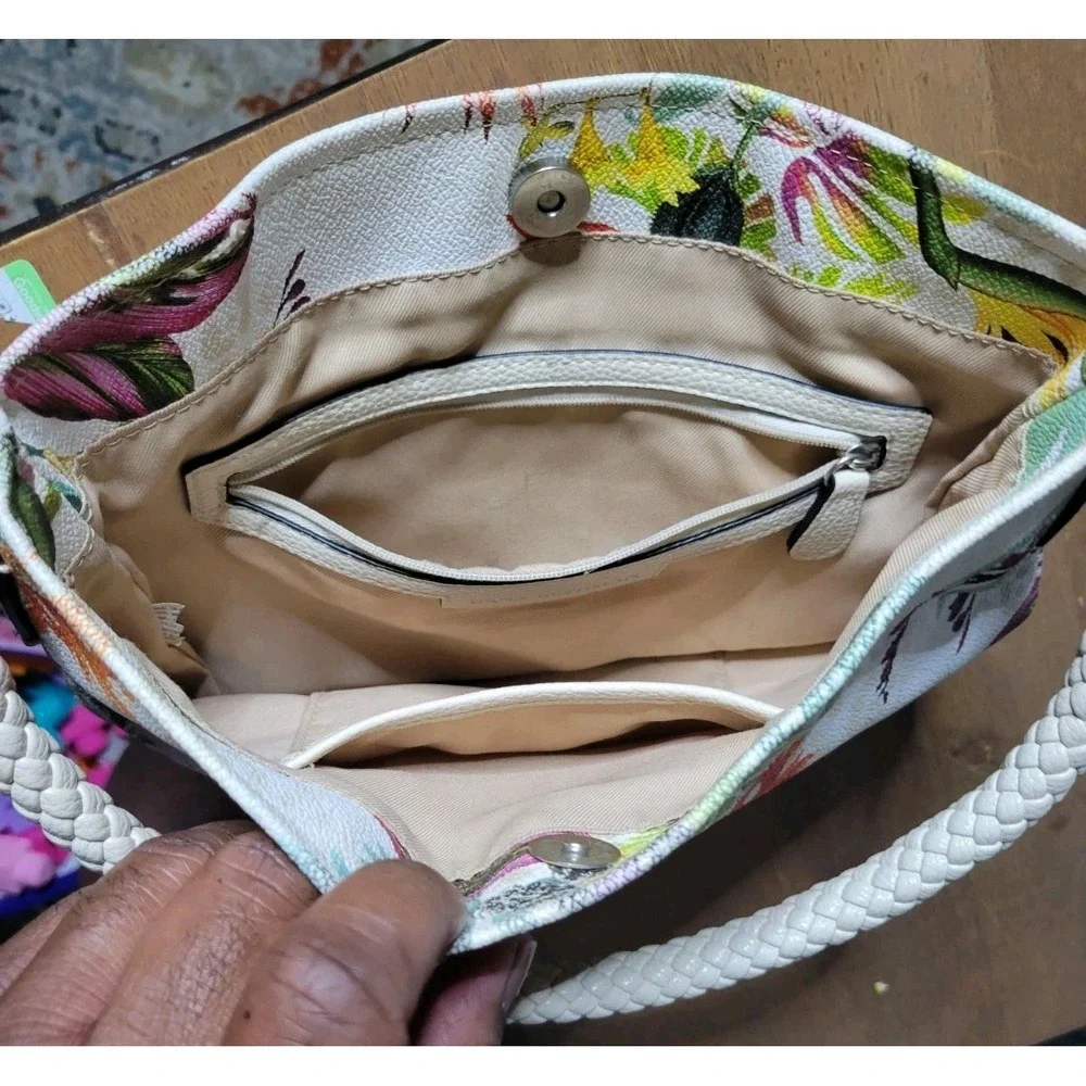 Women's Dana Buchman Tropical Floral Print Shoulder Purse‎